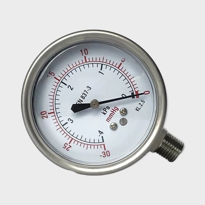 Unterer Berg-Gas-Kapsel-Manometer-Edelstahl materielles 30mmHg