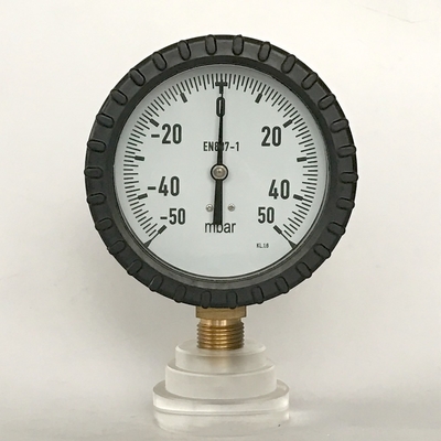 Messing-Verbindung des 100mm Balg-Manometer-160 50-mbar-Radialmanometer