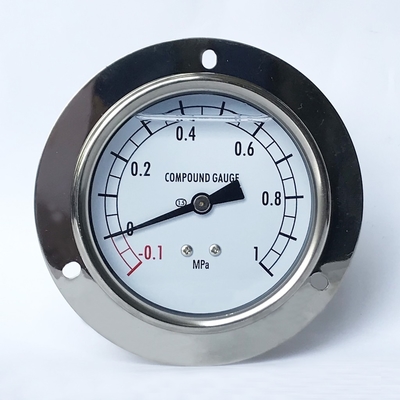 75mm 1 MPa-Gasdruck-Manometer mit Flansch-Glyzerin-flüssigem gefülltem Manometer