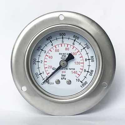 Papier- Maschinen-Manometer-Manometer Straf-Stange 10 Mouting 63mm