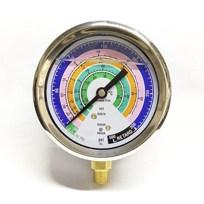 Glaswasser-kälteres Manometer P/in 80mm des ammoniak-Abkühlungs-Manometer-300