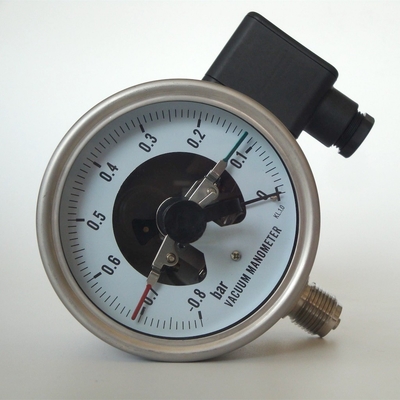 Edelstahl-Manometer des Glasvakuumradialmanometer-0,8 der Stangen-316