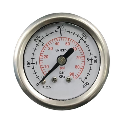 40mm alle Edelstahl-Manometer-hydraulische Presse 600kpa