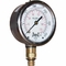 80 mm flüssigkeitsgefülltes Manometer aus Messing mit Öldruckmesser nach EN 837-1
