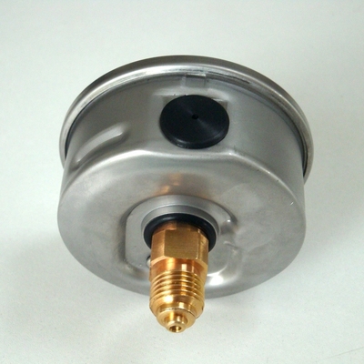 63mm 3600 hydraulischer Manometer-zurück Eintritts-des Messingverbindungs-P/in Edelstahls Glycerinum füllten Manometer