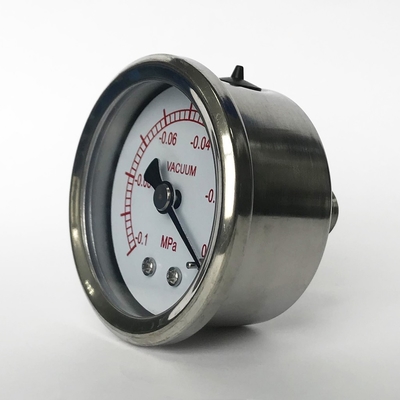 Edelstahl-Vakuummanometer 50mm 0,1 MPa-Dampf-Manometer