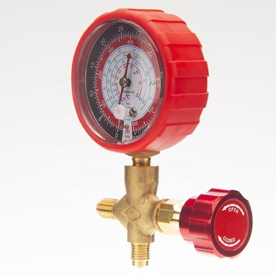 70mm 55 Stangen-Ladedruck-Messgerät-Messing-Verbindungs-Edelstahl-Manometer