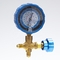 70mm 35 Stangen-Abkühlungs-Manometer-blaues Abdeckungs-Ladedruck-Messgerät