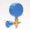 70mm 35 Stangen-Abkühlungs-Manometer-blaues Abdeckungs-Ladedruck-Messgerät