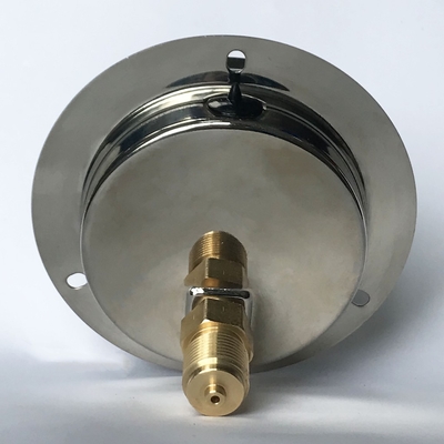 3 bewegt 0,6 Manometer 3/8 MPa flüssige gefüllte NPT-Platten-Berg-nassgemachte Messingteile Schritt für Schritt fort