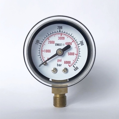 ABS Kasten-unteres Berg-Manometer 40mm 400 Stangen-industrielles Manometer